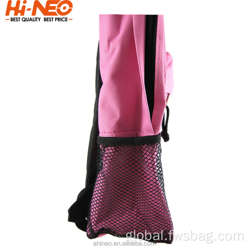 Vaschy Backpack Customized Teenage Pink Polyester Girls School Bags Manufactory